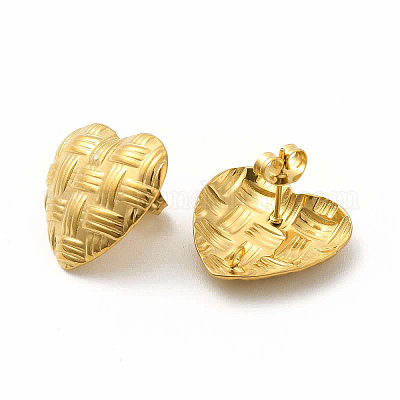 Фурнитура для сережек-гвоздиков из нержавеющей стали 304 STAS-M305-17G-1