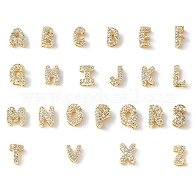 26 шт. 26 стиля латунные микропаве прозрачные кубические цирконии начальные многорядные звенья KK-S520-01G-24-1