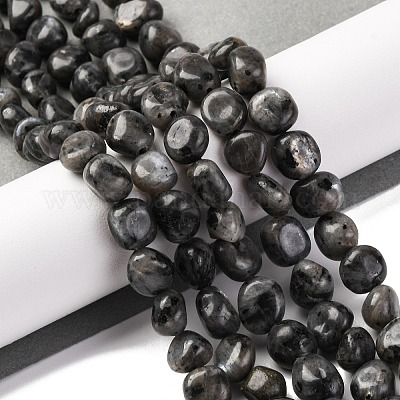 Натуральные нити бус из ларвикита G-G146-A13-01-1