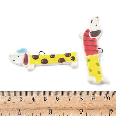 Ручной работы фарфора большие кулоны&nbsp;PORC-I030-01-1