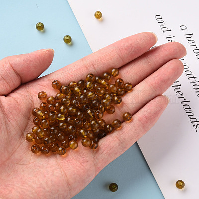 Прозрачные акриловые бусины MACR-S370-A6mm-737-1