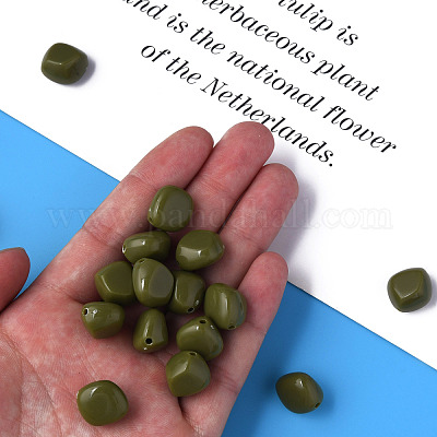 Непрозрачные акриловые бусины&nbsp;MACR-S373-137-A11-1