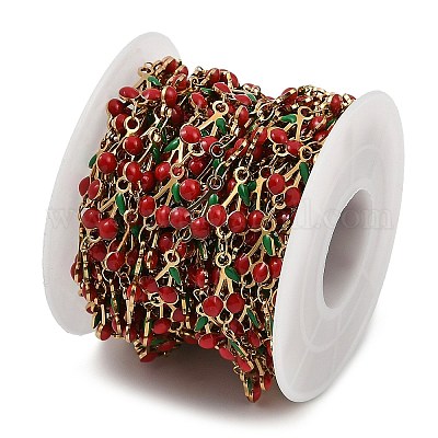 Ионное покрытие (ip) 304 нержавеющая сталь эмалированная вишневая цепь CHS-Z003-01G-02-1