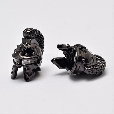 Латунные микро проложить класса AAA кубического циркония бусы KK-G267-02-NR-1