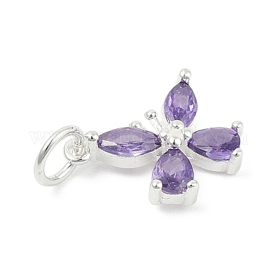 925 стерлингового серебра микро проложить кубического циркония подвески&nbsp;LS-STER-Q002-03C-1