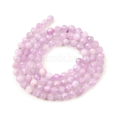 Природные кунцит бисер нитей&nbsp;G-G259-D11-4mm-1