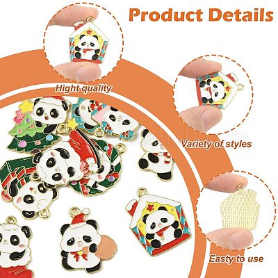 Подвески из эмали и сплава ENAM-FS0003-81-1