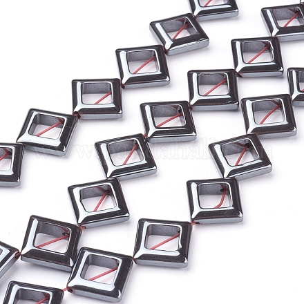 Немагнитные нити шарик синтетический гематит&nbsp;G-C014-10-1