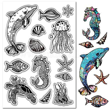 ПВХ пластиковые прозрачные штампы&nbsp;DIY-WH20051-006-1