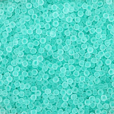 Матовые цветные стеклянные бусины&nbsp;GLAA-H030-09E-1