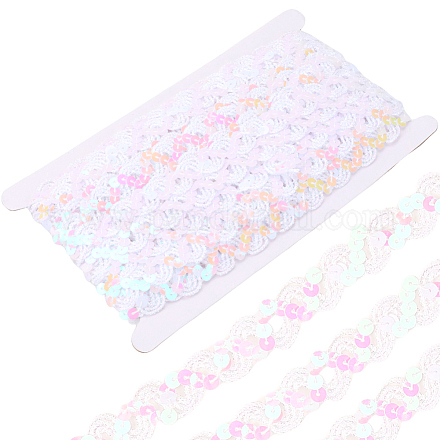 Бусины-пайетки из полиэстера&nbsp;OCOR-WH20012-13G-1