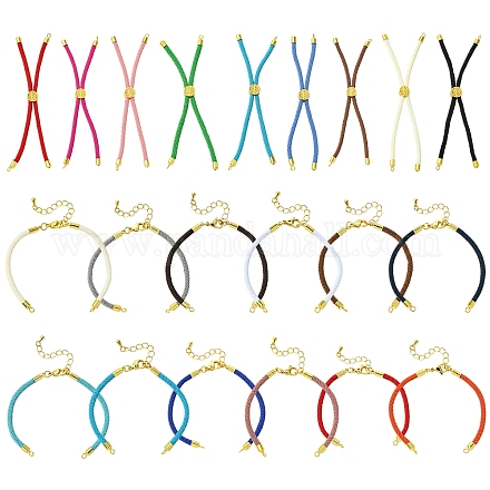 12 шт. 3 цвета нейлоновых шнуров для изготовления браслетов AJEW-YW0001-43B-1