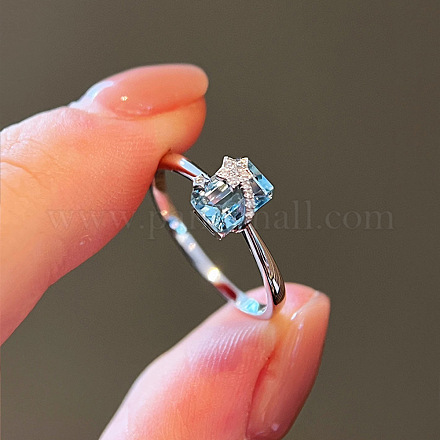 925 перстень из стерлингового серебра с кубическим цирконием FS-WGFD4D7-05-1