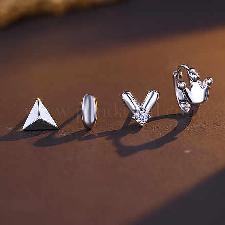 Элегантные и универсальные серебряные серьги-гвоздики s4 для женщин. TL0056-2-1