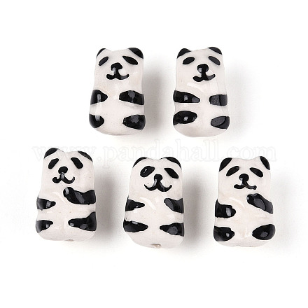 Фарфора ручной печатный бисера&nbsp;PORC-T133-19-1