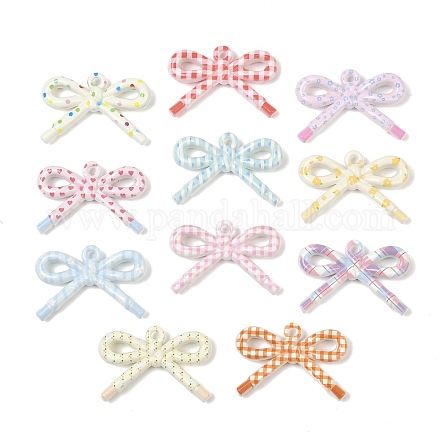 Непрозрачные печатные акриловые подвески&nbsp;MACR-I040-01-1