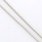 Soldered Brass Round Snake Chain, Platinum, 1mm