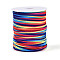 Soft Nylon Cord, Flat, Colorful, 5x3mm, about 21.87 yards(20m)/roll