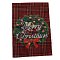 Garden Flag for Christmas, Double Sided Polyester House Flags, for Home Garden Yard Office Decorations, Christmas Wreath, Colorful, 460x320x0.4mm, Hole: 18mm