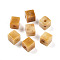 Natural Topaz Jade European Beads, Large Hole Cube Beads, 15~16.5x15~16.5x15~16.5mm, Hole: 4.5~5.5mm