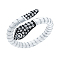 S925 Silver Snake Ring with Zirconia, Exaggerated and Trendy Design, White, Inner Diameter: 16mm