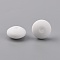 Food Grade Eco-Friendly Silicone Abacus Beads, White, 12x6.5mm, Hole: 2mm