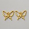 Zinc Alloy Pendants, Butterfly, Golden, 25.5x29.5x2.5mm, Hole: 2mm