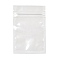 Food grade Transparent PET Plastic Zip Lock Bags, Resealable Bags, Rectangle, Clear, 12x8x0.016cm, Unilateral Thickness: 3.1 Mil(0.08mm)