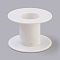 Plastic Spools, Wheel, White, 62x41mm, Hole: 26mm, Center Shaft: 39x30mm