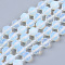 Opalite Beads Strands, Round, Faceted, 7~8x8mm, Hole: 1.2mm, about 38~40pcs/strand, 14.76~15.16 inch(37.5~38.5cm)