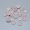 Natural Rose Quartz Cabochons, Faceted, Half Round/Dome, 9.5x5~5.5mm
