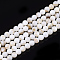 Freshwater Shell Beads Strands, Round, Seashell Color, 5mm, Hole: 0.6mm, about 75~80pcs/strand, 14.96~15.75 inch