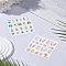 Nail Art Stickers, Self Adhesive, for Nail Tips Decals Decorations, Mixed Color, 6x6x0.1cm, 2pcs/set