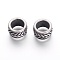 304 Stainless Steel Beads, Rondelle, Antique Silver, 12.5x7.5mm, Hole: 8.5mm