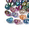 Opaque Resin Beads, Ingot Shape, with Glitter Powder, Mixed Color, 19.5x12.5~13.5x14mm, Hole: 2mm