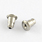 Tarnish Resistant 304 Stainless Steel Ear Nuts, Bullet Earring Backs, Stainless Steel Color, 5.5x4.5x4.5mm, Hole: 1mm