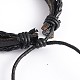 Регулируемые кожаные многожильных браслеты BJEW-O105-02C-2