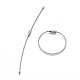 Застежки для ключей из проволоки из нержавеющей стали STAS-WH0014-42A-1