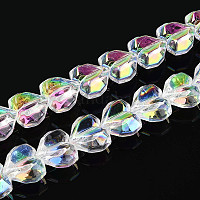 Гальванизируйте прозрачное стекло бисер нитей&nbsp;EGLA-B012-AB11