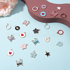 Подвески из сплава эмали 48шт 24 стиля&nbsp;ENAM-SZ0001-96