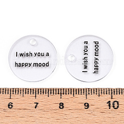 Прозрачные акриловые подвески&nbsp;TACR-T028-28