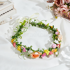 Пластиковые резинки для волос в виде цветов&nbsp;OHAR-WH0011-66