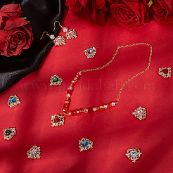 32шт 8 цвета стеклянные подвески&nbsp;FIND-SC0015-34