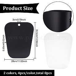 8 шт. 2 цвета ПВХ формовочные вставки для сапог&nbsp;DIY-BC0006-72