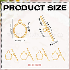 12 шт. экологически чистые латунные застежки-тоглы&nbsp;KK-ME0002-29