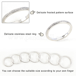14 шт. 7 размер 2 мм матовый простой купольный перстень для девушек женщин&nbsp;RJEW-UN0001-11