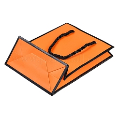 Прямоугольные бумажные пакеты с витыми ручками из веревки&nbsp;CARB-L011-01B-02