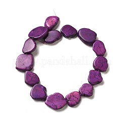 Нити из синтетических бирюзовых бусин&nbsp;G-E594-25G