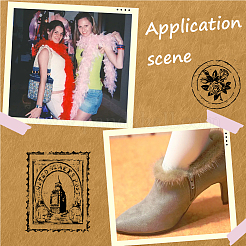 2 шт. рулон ткани из искусственного меха и синели для украшения рождественской елки или изготовления бантов для венков&nbsp;FIND-CY0001-48A