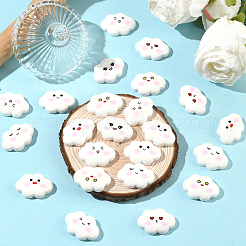 40 шт. 8 стиля забавных непрозрачных смоляных кабошонов&nbsp;RESI-SC0036-69